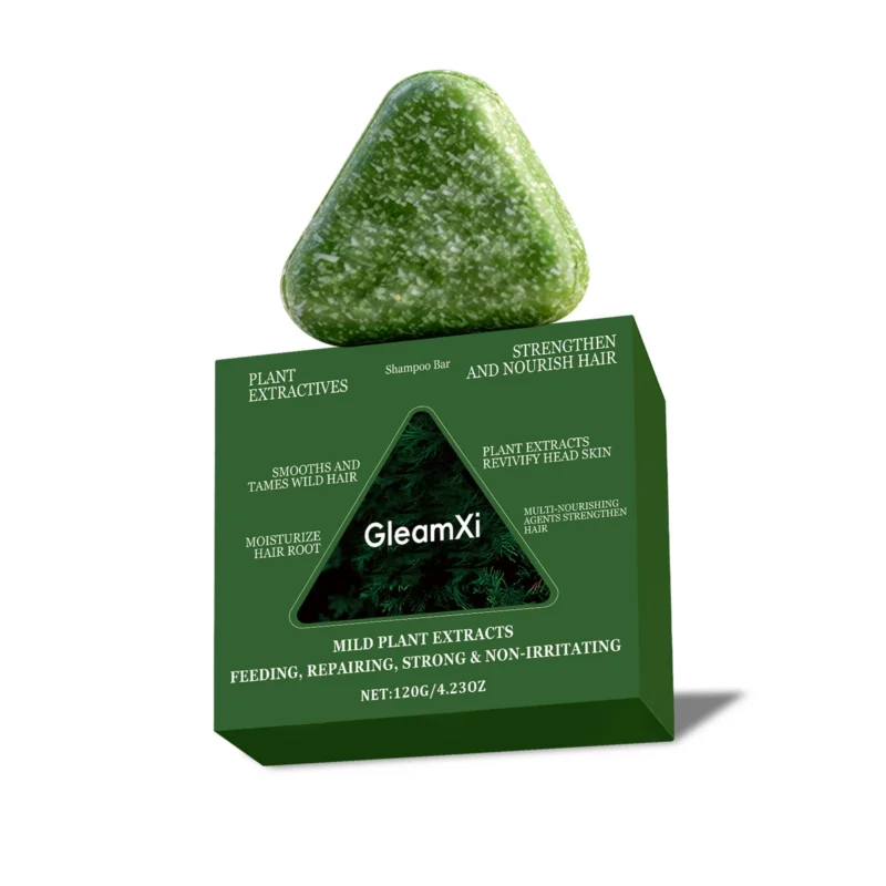 GleamXi Biota Orientalis Shampoo Bar with Plant Extracts Strengthens and Nourishes Hair